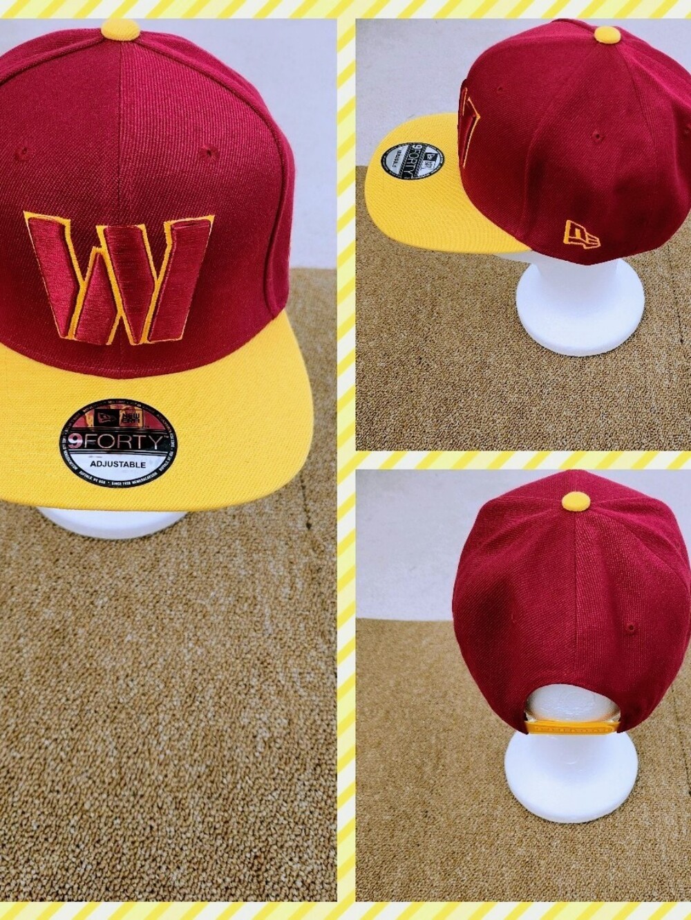 WASHINGTON COMMANDERS NFL FOOTBALL SNAPBACK HAT.